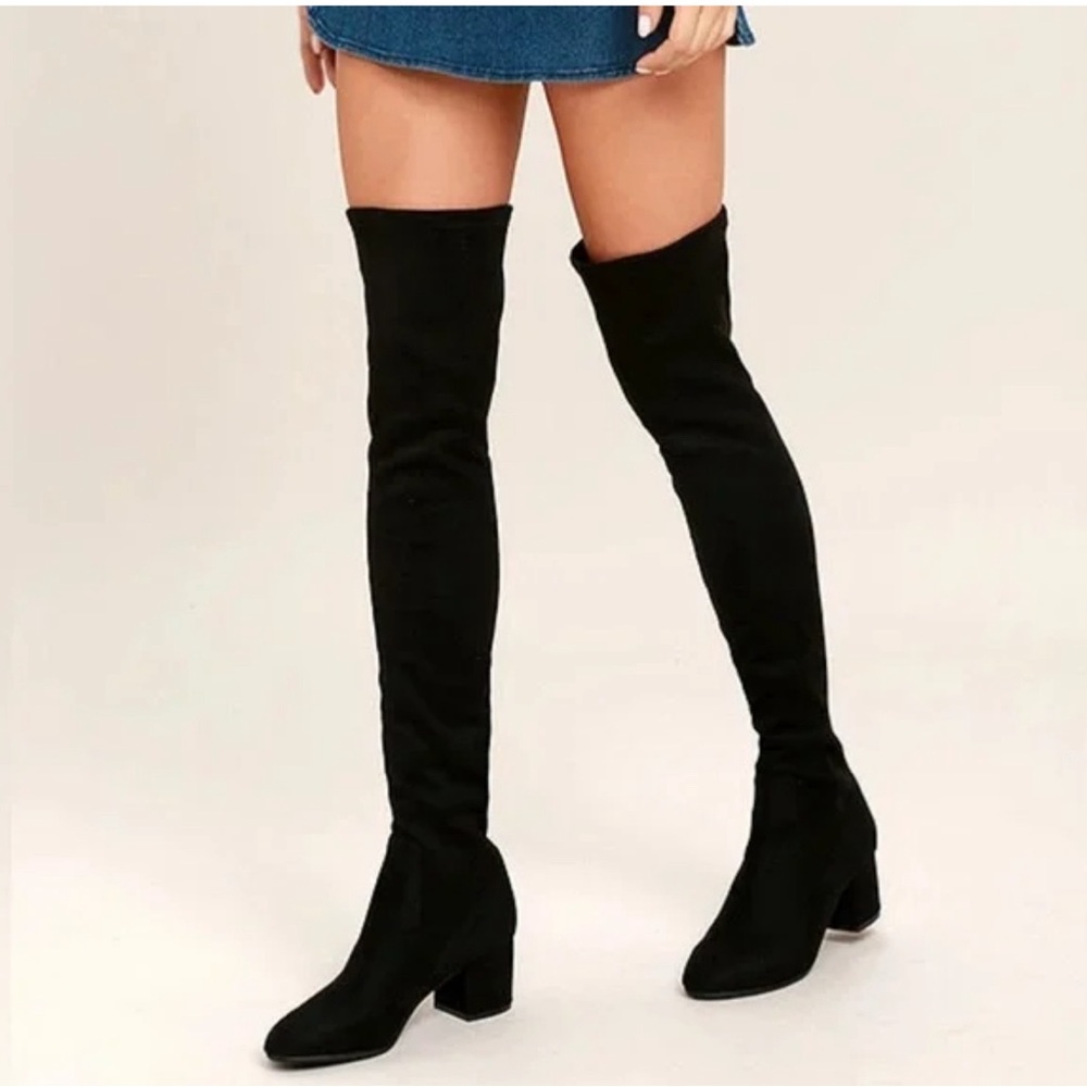 Steve Madden thigh high suede boots